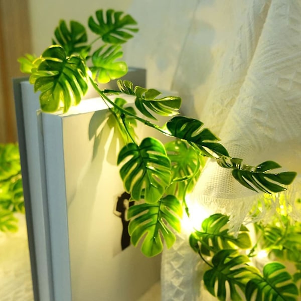 Solrosor Rosblad Rattan Stränglampor 2m 20leds Vattentät