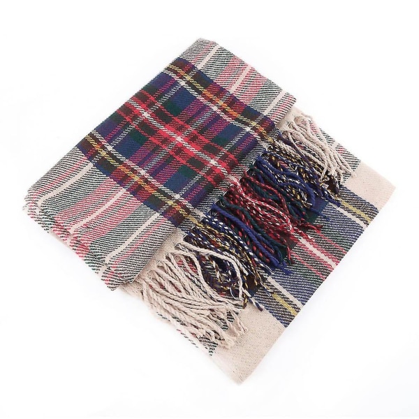 Oversized Tartan-sjal, Rutete Teppe, Plaid Wrap