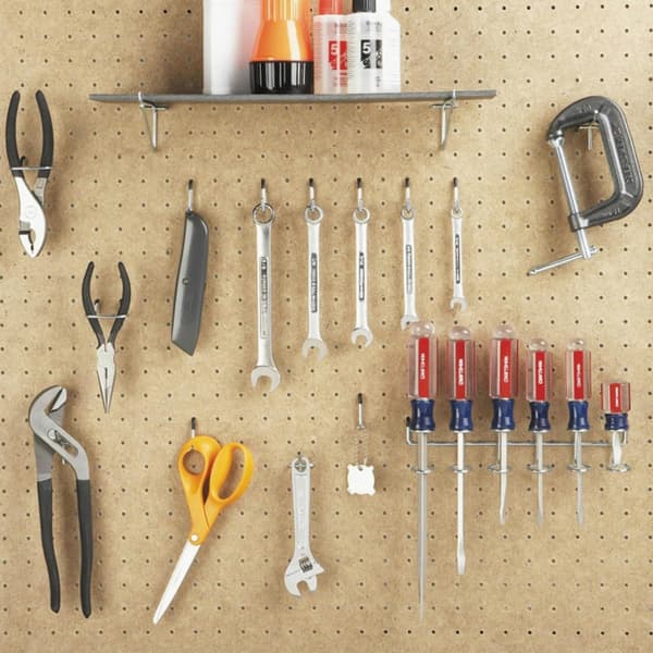 20 st pegboardkrokar, pegboardtillbehör, pegboardorganisatorkit, pegboardklämmor