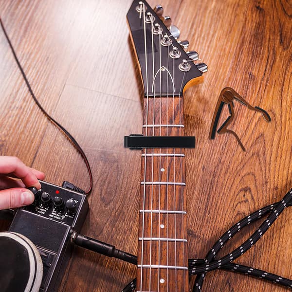 2 st trägitarr-capo gitarr-capo-ersättning med säker passform och anpassning till halsprofiler