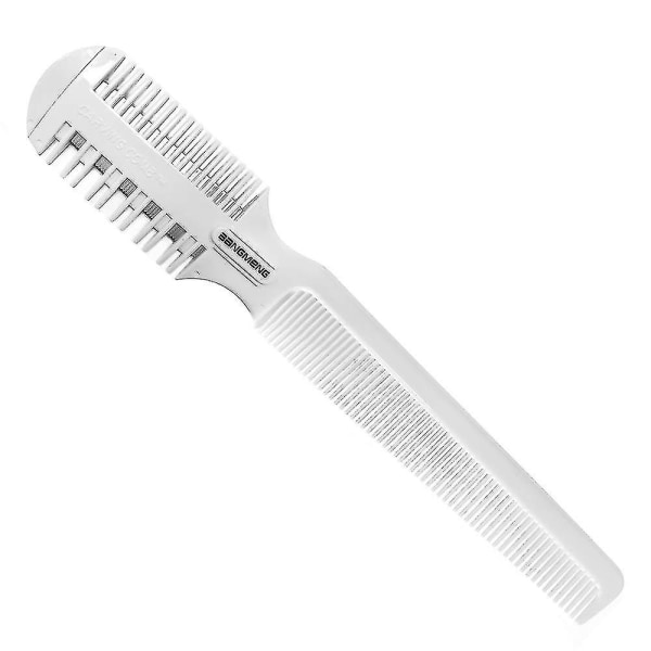 Hair Cutter Comb, Shaper Rakhyvel med kam, delade toppar Hårtrimmerstyler, dubbelkantsrakblad