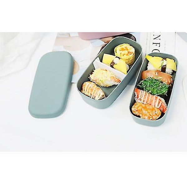 High Capacity Lunch Box Bestick Barn Bento Box Grön