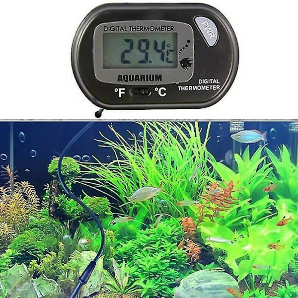 LCD Digital Akvarium Termometer Vanntemperatur