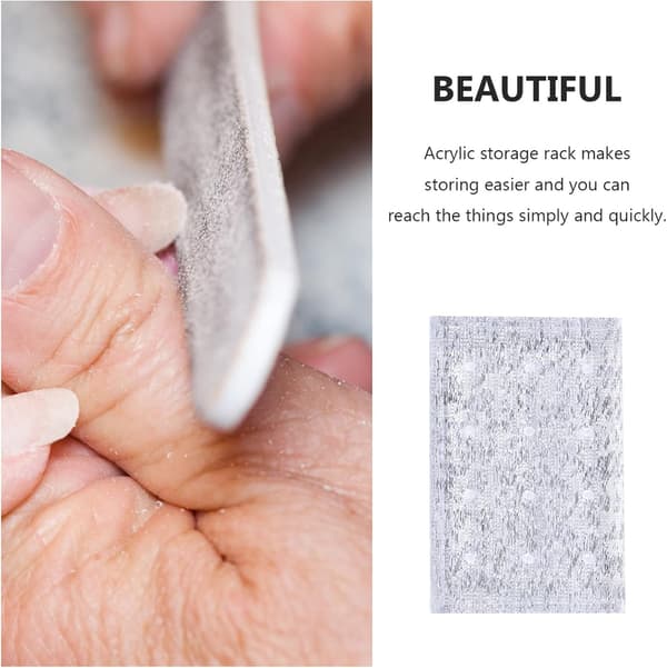 Akryl neglebor bit stativ 12 huller display organizer borebit boks til salon
