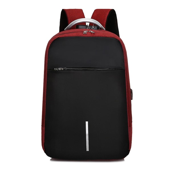 Stor Resväska för Laptop Vattentät College Skolryggsäck Perfekt Present till Pappa Man Pojkvän Red