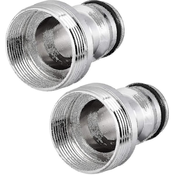 Hurtigkobling Nikkelbelagte Vann Slangetilkoblingskontakter For Hage Slange M22x1 M24x1 Hunn Og Hanegjenge Adapter 2stk