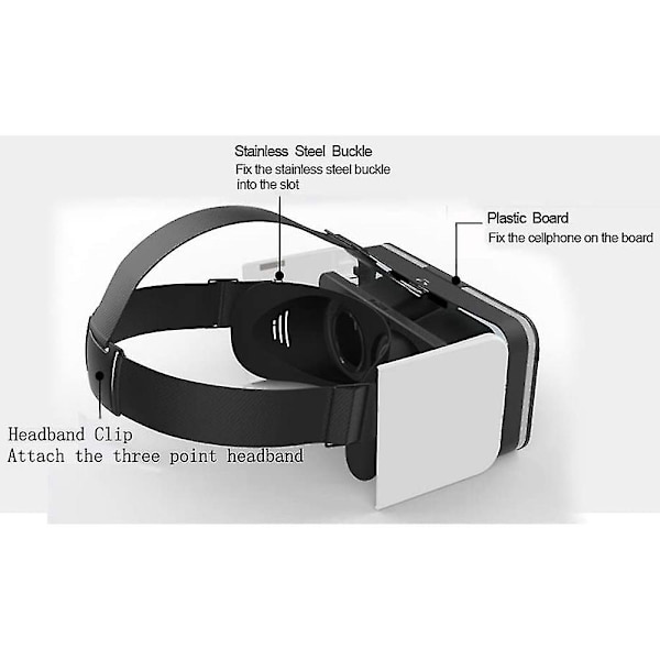 Mini Virtuaalitodellisuuslasit, taitettava VR-kuuloke älypuhelimille