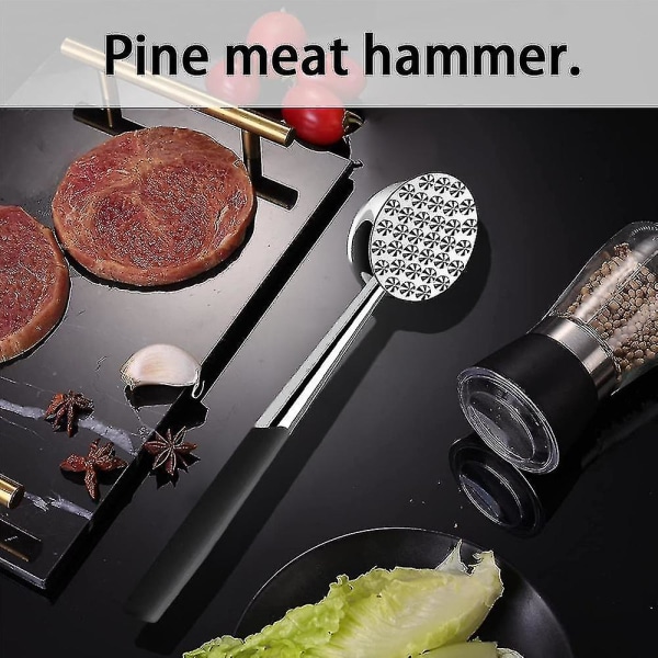 Meat Tenderizer Hammer Tool/puunder Til Mørning af Steak Beef Fjerkræ