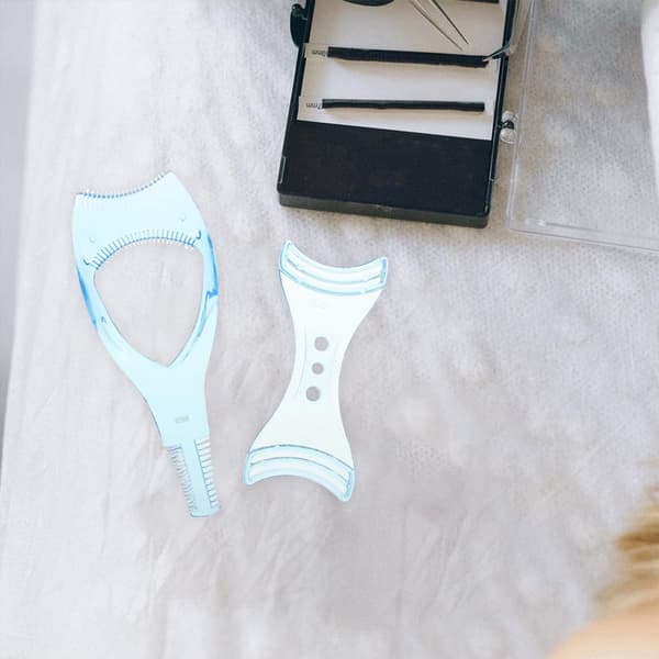 Øjenvippeassistent og Eyeliner Stencil 12 stk. sæt med Mascara Shield Applikator Guide