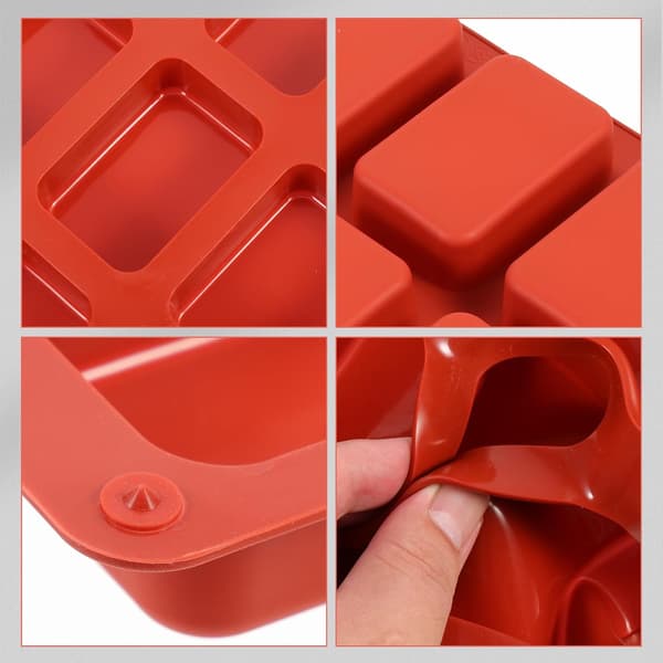 2 stk silikon sjokolade DIY former Non-Stick og solid bakeverktøy for kake, kjeks, pudding