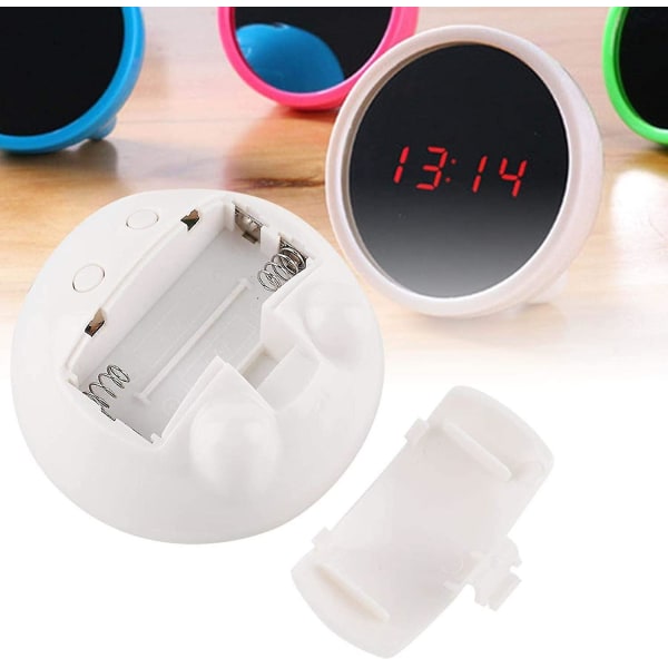 Elektronisk Ur LED Digital Elektrisk Vækkeur 24 Timer Spejl Ur