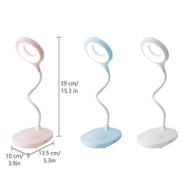 Bærbar LED Smart Skrivebordslampe - Foldbar, Dimbar, Berøringsstyrt