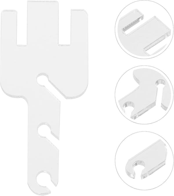 Stickmaskinspännare Adapter 2st Slitstarka Kompakta Spänngafflar