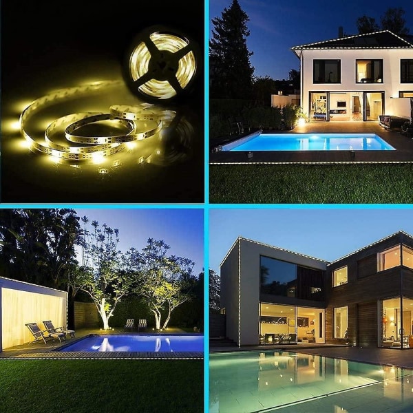 Solcellsstränglampa för utomhus 5m 16.4ft 150 LED