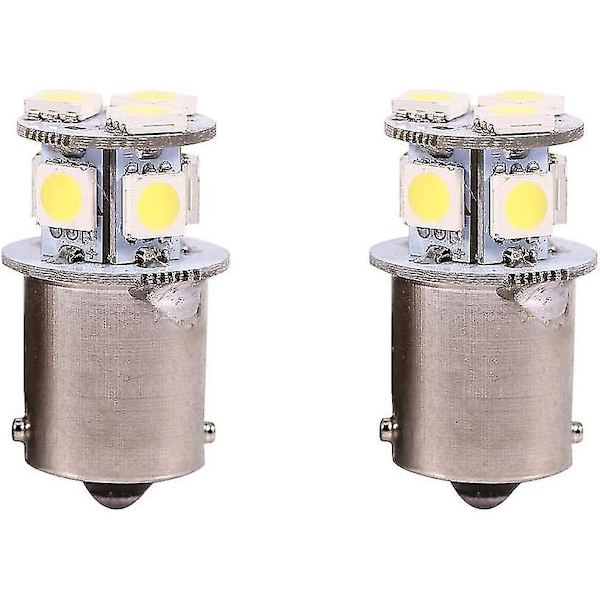 Hvit 1156 LED Bil Bremslys Pære R5w 5050 8smd LED Bil Lys Pære, Baklys Pærer, Blinkende Revers Signal 12 Vhvit2stk)
