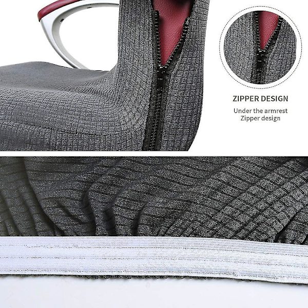 Universal Kontorsstolsöverdrag Stretch Mikrofiber Tvättad Kontorsstolsöverdrag Kontorsstolsöverdrag
