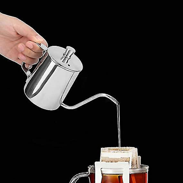 Kaffekanna i rostfritt stål 350ml, hög temperaturbeständig