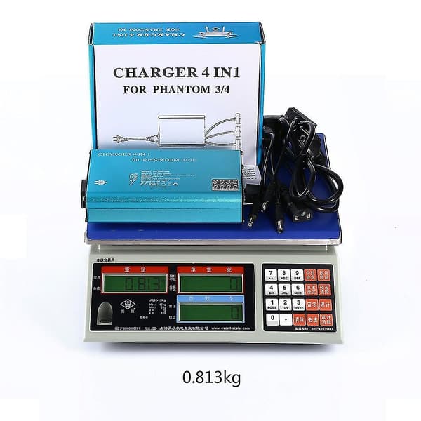 4-i-1 Batterilader for DJI Phantom 3/SE & Kontroller