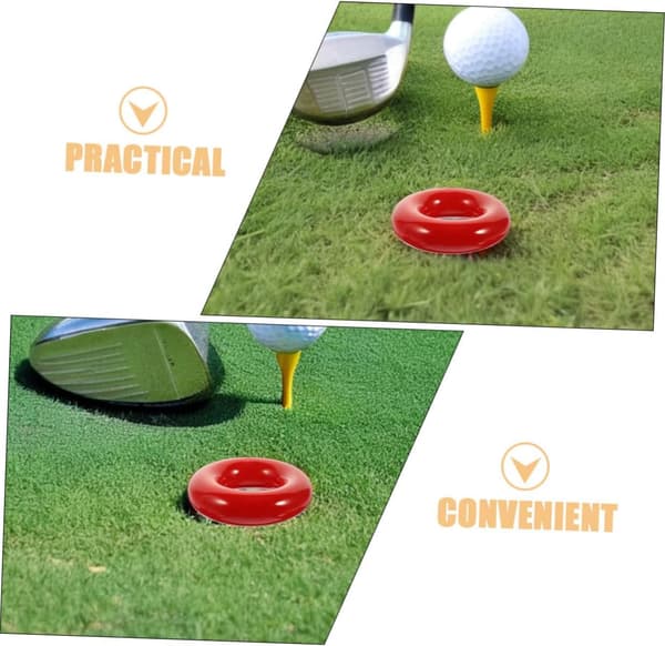 Golf Viktade Svingringar 3st Järn Golf Träningsringar Röda Runda Vikt Tillbehör