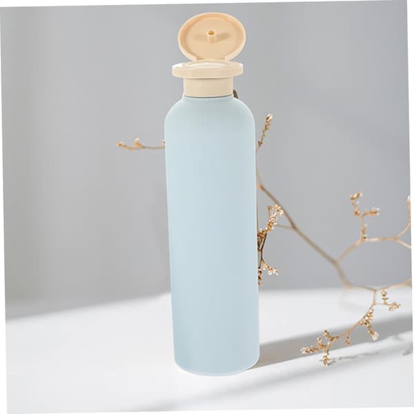 4 stk 260 ml reiseflasker for dusjsåpe med vippekork, lyseblå