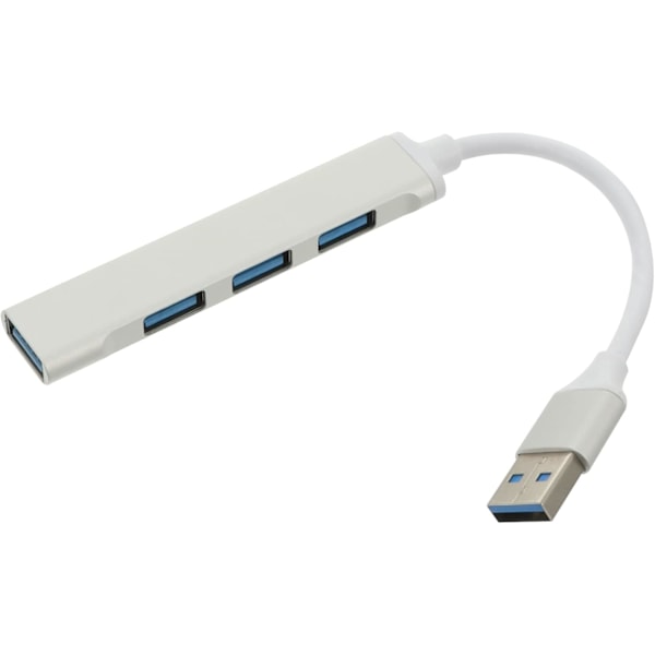 USB-hubb 4 Portar USB Förlängningssplitter Aluminiumlegering Datahubb USB3.0 Datoradapter Överbelastningsspänningsskydd