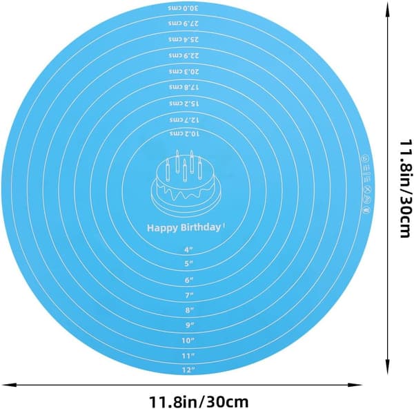 Non-Stick Bageplade Silikone Dejmåtte 11,8x15,7 tommer Rektangulær Silikone