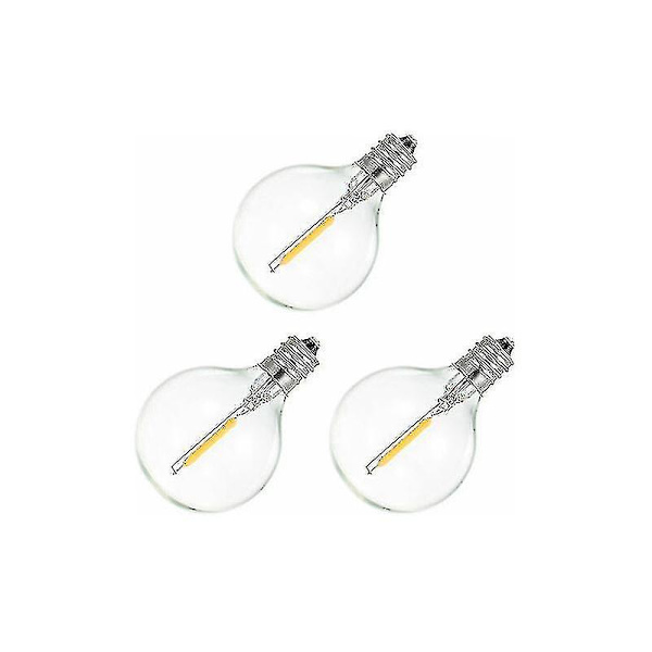 Specifika Glödlampor, Varmvit, 3-pack, Ac220-230v 1w E12 G40