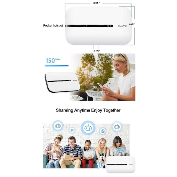 Huawei 4G Router Mobil Wifi E5576 Låst op Hotspot