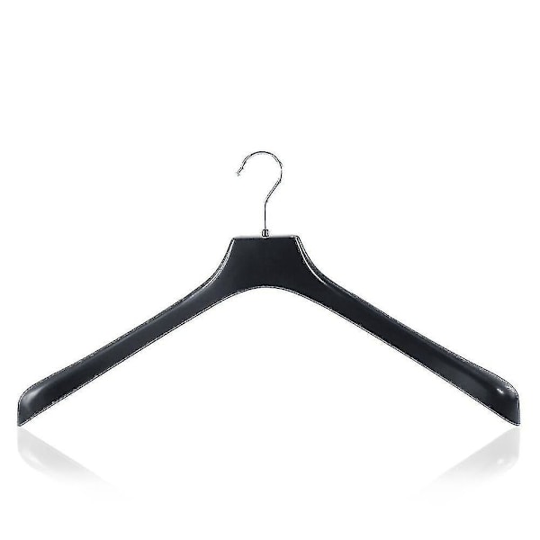 Klädhängare 50cm Extra Bred Stark Svart Plast Vuxen Skjorta Topp Klänning Ty-yuhao 5PC