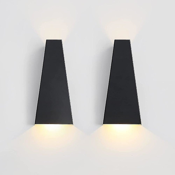 2 stk Moderne Innendørs Vegglampe Led Metall Liten Vegglampe