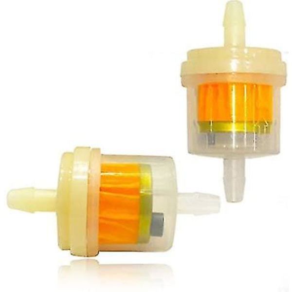 12 stk Universelle Gass Inline Drivstofffiltre 25 Slangeklemmer