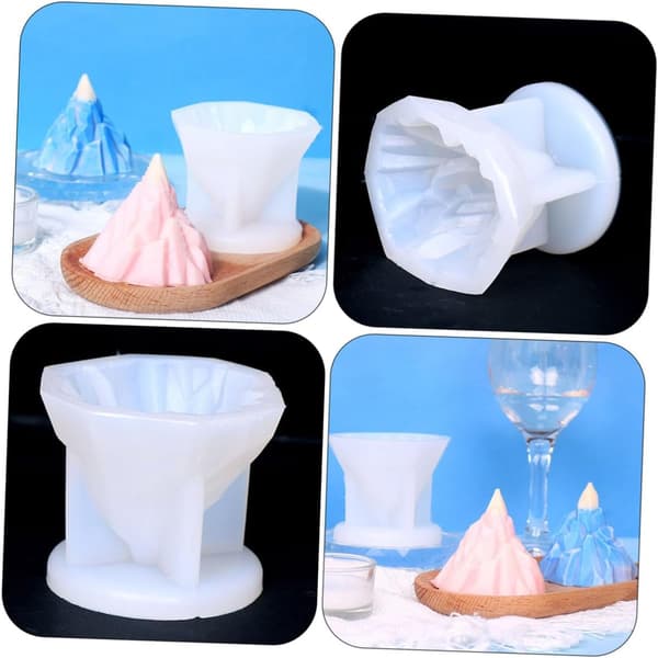 Silikon isfjellform DIY is og såpelaging form for håndverk baking