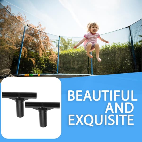 2 stk. trampolinrørforbindelsesmuffer T-formede rørkapper reservedele