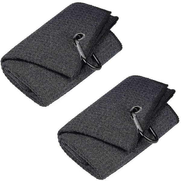2 stykker golfhåndklæder, sportshåndklæde, mikrofiber golfhåndklæde, hurtigttørrende håndklæde