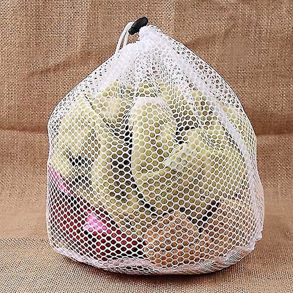 Mesh Vaskerompose 3-pakke Stor Vaskemaskin Hvit Pose