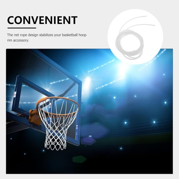 2 st vit 4 mm tjock basketkorgstråd – väderbeständig