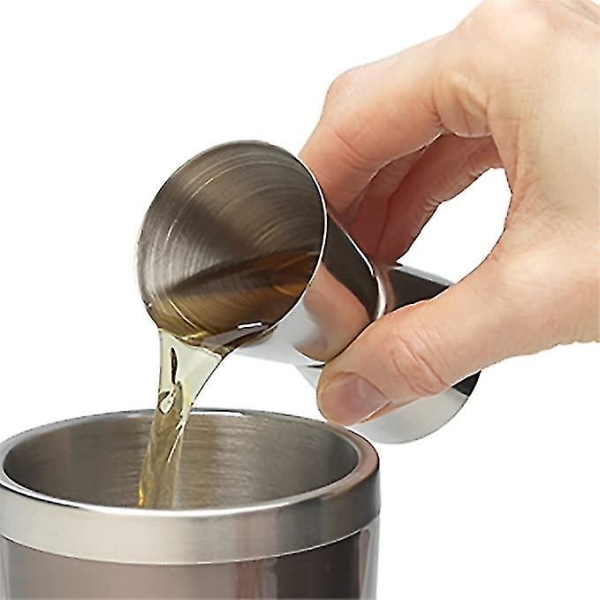 25ml Dobbel Målebeger i Rustfritt Stål Jigger for Barfest