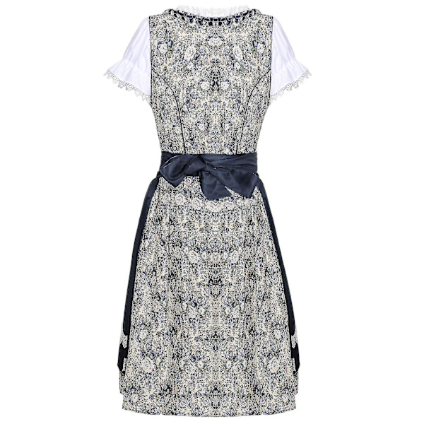 Oktoberfest-kostyme for kvinner, bayersk ølfestivalkjole, Masqu M Dark blue