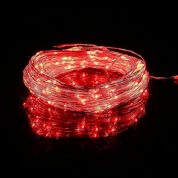 10m 100LED Silvertrådsträng Ljuslykta 12V Fest