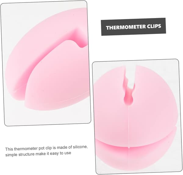 Temperaturprobeklemme Silikon Gryteklemme for Koketermometer