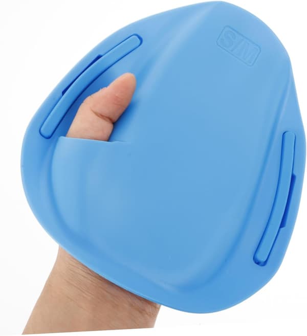 Simhandskar Silikon och Plast Simträningsutrustning med Flexibel Passform och Håller Händerna