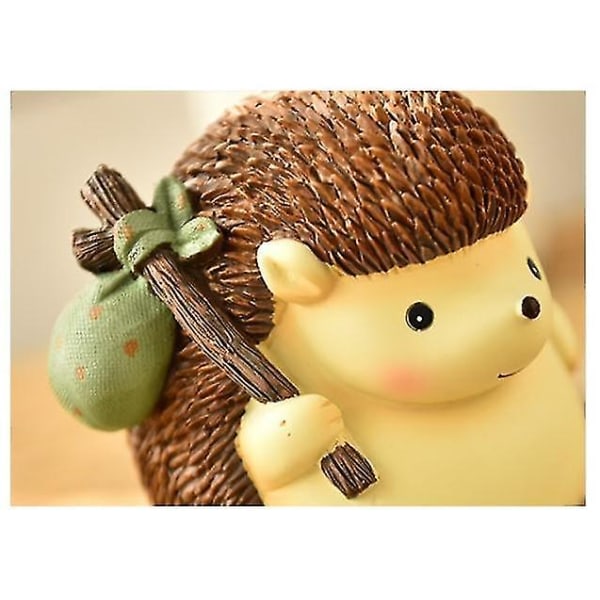Creative Hedgehog Piggy Bank -koristelu Eläinpatsaat Lahjat