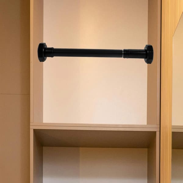 Teleskopisk vindusgardinstang skapskinne 30-50 cm rustfritt stål