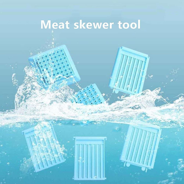 Plastik Kød-Påsætter Maskine Enhed Bærbar Grill Kebab Maker Kødspyd Værktøj