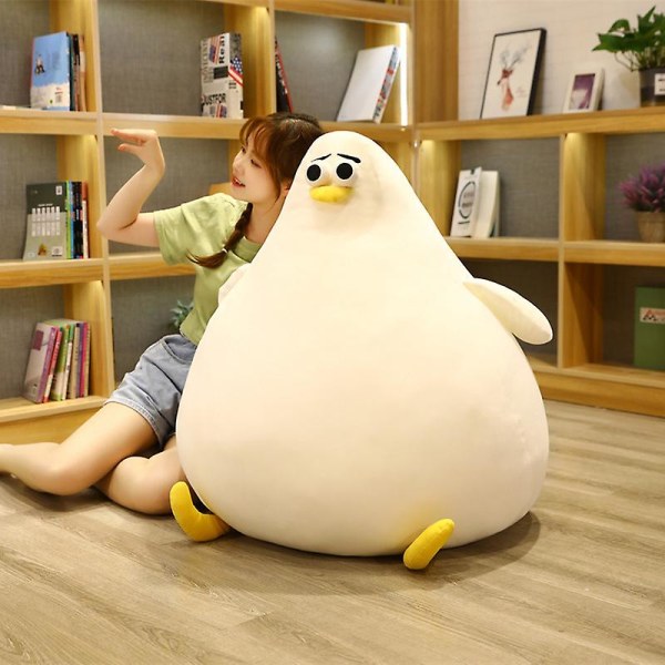 Blød pingvin plys 26/38 cm kæmpe rund fluffy sofa dekoration plys legetøj til børn 38cm