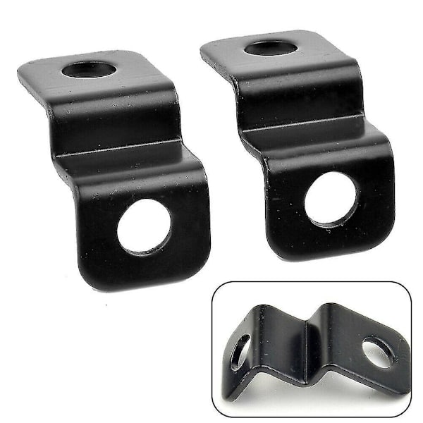 Mini Motorcykel LED Mini Blinkers Aluminium Legering Fäste (svart) 2st)