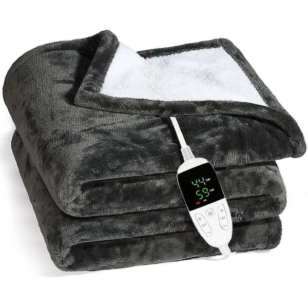 Elektrisk varmetæppe, 130*150 Hyggeligt varmetæppe til seng, Elektrisk tæppe til voksne