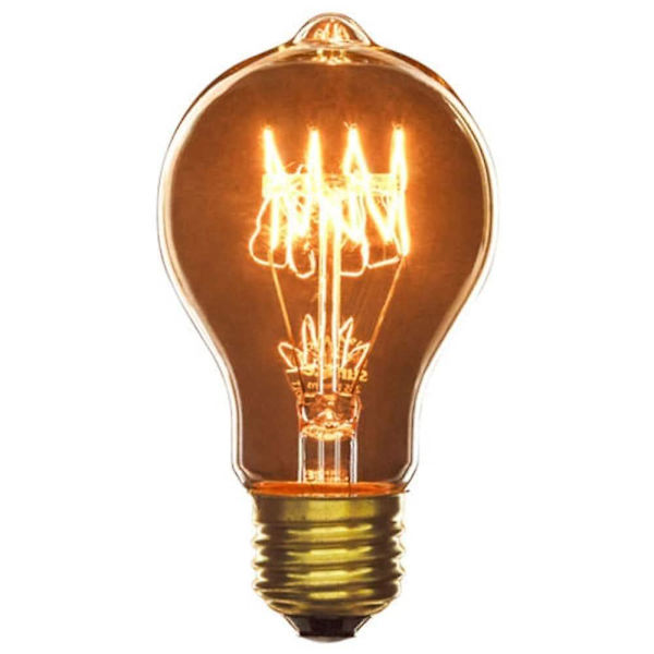 6 stk. 60W E26 E27 A60 Varmt Retro Dæmpbar Glødepære
