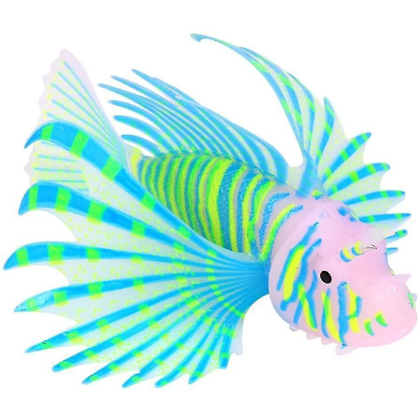 Kunstig falsk lionfisk sjøhest akvarium dekorasjon ornament