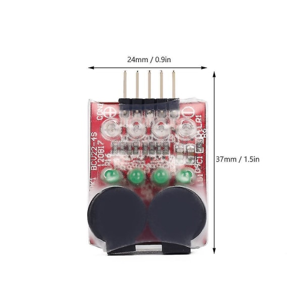 2 Cell 7.4v 3 Cell 11.1V Lipo Batteri Lavspænding Tester Checker Alarm Indikator